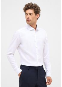 Langarmhemd Eterna "SUPER SLIM", Damen, Gr. 36, Normalgr&ouml;&szlig;en, wei&szlig;, 40% Baumwolle, 4% Elasthan, 56% Lyocell, schmal, Manschette, Hemden Langarmhemd, EASY IRON (b&uuml;gelleicht)