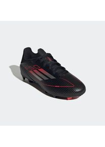 Fu&szlig;ballschuh adidas Performance "F50 LEAGUE KIDS FG/MG", Kinder, Gr. 30, schwarz (core schwarz, iron metallic, lucid rot), Synthetik, Textil, Schuhe Fu&szlig;ballschuh, f&uuml;r Rasenpl&auml;tze, f&uuml;r Kinder