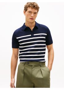 Poloshirt Tommy Hilfiger "ESSENTIAL COTTON KNITTED", Herren, Gr. XXL, desert sky, ivory petal, Strick, Obermaterial: 100% Baumwolle, Rippb&uuml;ndchen, Shirts Poloshirt, Topseller