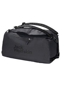 Reisetasche Jack Wolfskin "TRAVELTOPIA DUFFLE 65", Damen, grau (phantom), Polyester, Taschen Reisetasche