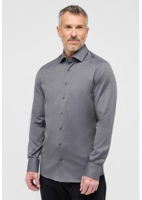 Langarmhemd Eterna "SLIM FIT", Damen, Gr. 39, Normalgr&ouml;&szlig;en, grau (anthrazit), 100% Baumwolle, schmal, Manschette, Hemden Langarmhemd, NON IRON (b&uuml;gelfrei)