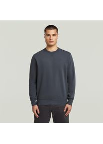 G-Star Raw Sweatshirt G-STAR "Nifous", Herren, Gr. S, india ink, Sweatware, Obermaterial: 58% Baumwolle, 42% Polyester, unifarben, regular fit, Rundhals, angesetztes B&uuml;ndchen, Sweatshirts Sweatshirt, mit halben &Auml;rmelb&uuml;ndchen