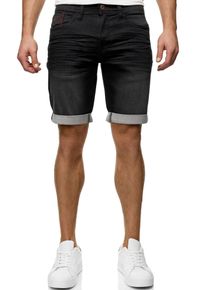 Shorts INDICODE "INDelmare", Damen, Gr. M, N-Gr, schwarz, Web, Obermaterial: 77% Baumwolle, 21% Polyester, 2% Elasthan, unifarben, regular fit knielang, Hosen Shorts