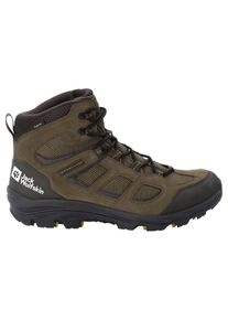 Wanderschuh Jack Wolfskin "VOJO 3 TEXAPORE MID M", Herren, Gr. UK 10,5 - EU 45, Normalschaft, gr&uuml;n (khaki, phantom), Main Material Second Material 100% Polyamide Lining Sole 100% Rubber/ EVA, Schuhe Wanderschuh