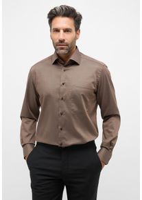 Langarmhemd Eterna "COMFORT FIT", Damen, Gr. 48, verl&auml;ngerte &Auml;rmell&auml;ngen, taupe, 100% cotton, normal, Manschette, Hemden Langarmhemd, NON IRON (b&uuml;gelfrei)