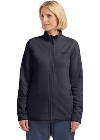 Fleecejacke Jack Wolfskin "BAISELBERG FZ W", Damen, Gr. XL (46), grau (graphite), Obermaterial: 95% Polyester, 5% sonstige Fasern. Futter: 100% Polyester, Jacken Fleecejacke