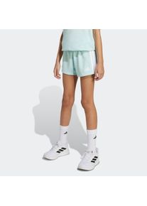 Shorts adidas Sportswear "ESSENTIALS KIDS", Damen, Gr. 170, N-Gr, gr&uuml;n (halo mint, wei&szlig;,), Obermaterial: 55% Baumwolle, 36% Polyester, 9% Viskose, Hosen Shorts, f&uuml;r Kinder und Teens, sportlicher Look mit 3-Streifen