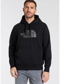 Kapuzensweatshirt The North Face "M DREW PEAK REGULAR HOODIE", Herren, Gr. S, schwarz (tnf schwarz), Sweatware, Obermaterial: 80% Baumwolle, 20% Polyester, bestickt, unifarben, Rippb&uuml;ndchen, Sweatshirts Kapuzensweatshirt, mit K&auml;ngurutasche, mit regulierbarer Kapuze, sportlicher Stil