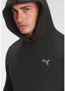 Kapuzensweatshirt Puma "BETTER ESSENTIALS HOODIE FL", Herren, Gr. XL, schwarz (Puma schwarz), Fleece, Obermaterial: 100% Baumwolle, unifarben, regular fit normal, Sweatshirts Kapuzensweatshirt, mit Logodruck, mit K&auml;ngurutasche, mit Kapuze, Regular Fit