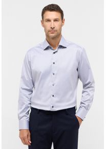 Langarmhemd Eterna "MODERN FIT", Damen, Gr. 39, Normalgr&ouml;&szlig;en, graphit, Twill, 100% cotton, tailliert, Manschette, Hemden Langarmhemd, NON IRON (b&uuml;gelfrei)