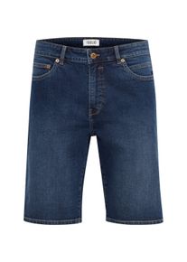 !Solid Jeansshorts SOLID "Jeansshorts SDDunley", Herren, Gr. L, N-Gr, blau (dunkelblau denim), Obermaterial: 98% Baumwolle CO. 2% Elasthan EL., Jeans Jeansshorts