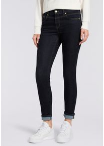 Slim-fit-Jeans MAC "RICH SLIM", Damen, Gr. 48, L&auml;nge 32, fashion rinsed, Denim/Jeans, Obermaterial: 71% Baumwolle, 16% Polyester, 11% Lyocell, 2% Elasthan, unifarben, slim fit lang, Jeans Slim-fit-Jeans, mit Stretch