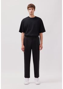 Chinohose STUDIO SEIDENSTICKER, Herren, Gr. 50, Normalgr&ouml;&szlig;en, schwarz, 53% Polyester, 45% Wolle, 2% Elasthan, unifarben, Hosen Chinohose