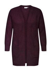 Strickjacke Only CARMAKOMA "CARWHITNEY LS CARDIGAN KNIT", Herren, Gr. S, mauve wine detail:melange, Strick, Obermaterial: 93% Polyester, 4% Wolle, 3% Elasthan, meliert, V-Ausschnitt, Strickjacken Strickjacke