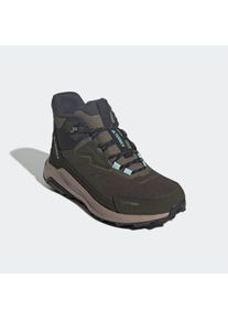 Winterstiefel adidas terrex "TERREX ANYLANDER CLIMAWARM+", Damen, Gr. 40, olive strata, night cargo, semi flash aqua, Synthetik, Textil, Schuhe Winterstiefel, gef&uuml;ttert