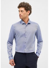 Langarmhemd Eterna "SUPER SLIM", Herren, Gr. 39, Normalgr&ouml;&szlig;en, blau (denim), 40% Baumwolle, 4% Elasthan, 56% Lyocell, schmal, Manschette, Hemden Langarmhemd, EASY IRON (b&uuml;gelleicht)