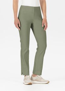 Stretch-Hose Stehmann "INA", Damen, Gr. 46, N-Gr, vetiver, Web, Obermaterial: 72% Viskose, 25% Polyamid, 3% Elasthan, figurbetont kn&ouml;chellang, Hosen Stretch-Hose, mit Stretch
