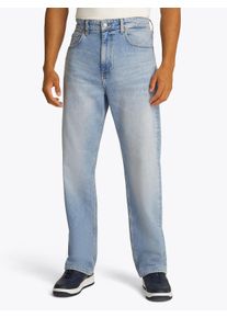 Regular-fit-Jeans Tommy Jeans "Otis Regular Straight", Herren, Gr. 34, L&auml;nge 32, blau (denim light), Denim/Jeans, Obermaterial: 81% Baumwolle, 18% Lyocell, 1% Elasthan, regular fit lang, Jeans Regular-fit-Jeans, Gerade geschnittene Jeans, regul&auml;rer Leibh&ouml;he