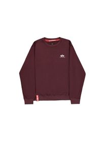 Sweater Alpha Industries "Basic Sweatshirt SL", Herren, Gr. 3XL, rot (deep maroon), Obermaterial: 80% Baumwolle, 20% Polyester, regular fit, Sweatshirts Sweater