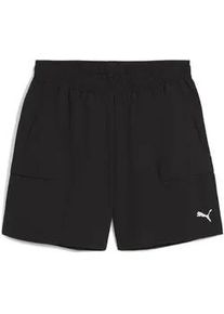 Shorts Puma "WARDROBE ESS Relaxed 6" Cargoshorts Herren", Damen, Gr. XXL, Normalgr&ouml;&szlig;en, schwarz, Obermaterial: 100% Nylon; Seitentasche &ndash; Oben: 100% Polyester; Seitentasche &ndash; Unten: 100% Nylon; R&uuml;cktaschenbeutel: 100% Polyester, unifarben, relaxed fit, Hosen Shorts