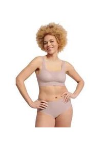 Bustier Sloggi "ZERO Feel 2.0 Top", Damen, Gr. M, N-Gr, rosa (perola), Single Jersey, Obermaterial: 76% Polyamid, 24% Elasthan, unifarben, BHs Bustier, nahtlos und unsichtbar
