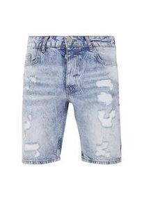Shorts 2Y Premium "2Y Premium Herren 2Y Destroyed Denim Shorts", Herren, Gr. 30, Normalgr&ouml;&szlig;en, blau, 97% Baumwolle, 3% Elasthan, unifarben, normal, Hosen Shorts