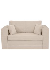 Xora Jugend-, Hellbraun, Textil, F&uuml;llung: Schaumstoffflocken,Schaumstoffflocken, 136x78x72 cm, Kinder- & Jugendzimmer, Kinderm&ouml;bel, Kindersitzm&ouml;bel & -tische, Kindersessel & -sofas