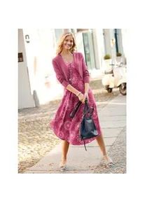 Bolero Inspirationen, Damen, Gr. 46, lila (beere), 100% Baumwolle, unifarben, Strickjacken Bolero