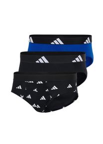 Slip adidas Sportswear "Active Flex Cotton", Herren, Gr. S, 913,, Single Jersey, Obermaterial: 95% Baumwolle, 5% Elasthan, unifarben mit Farbeinsatz, k&ouml;rpernah, Unterhosen Slip, elastisch, Logo-Bund, scheuerfreies Tragegef&uuml;hl, ohne Eingriff