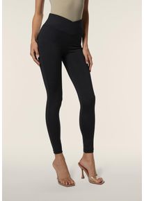 Leggings Freddy "WRUP SUPERSKINNY 7/8 HIGHWAIST CORE", Damen, Gr. XL (42), N-Gr, schwarz, Jersey, Obermaterial: 78% Polyester, 22% Elasthan, unifarben, figurbetont 7/8-L&auml;nge, Hosen Leggings, mit Lifting & Shaping Effekt -Exklusiv bei Otto