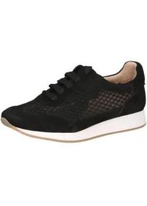 Sneaker Peter Kaiser "Peter Kaiser Sneaker Leder/Textil", Damen, Gr. 39, schwarz, Leder, Textil, Schuhe Sneaker