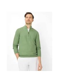 Strickpullover Brax "Style STEFFEN", Herren, Gr. XXL (56), graugr&uuml;n, Strick, 44% Baumwolle, 36% Leinen, 20% Polyester, Pullover Strickpullover