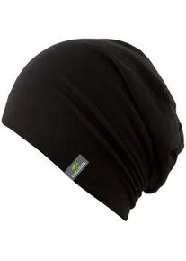 Beanie Chillouts "Acapulco Hat", Herren, schwarz, Baumwollmischung, unifarben, M&uuml;tzen Beanie, Leichte Slouch-M&uuml;tze mit urbanem Look