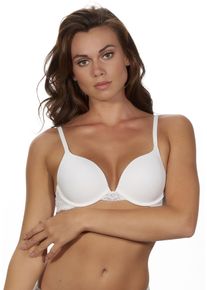 Push-up-BH After Eden "TESS", Damen, Gr. 80, Cup D, wei&szlig;, Spitze, Obermaterial: 75% Nylon, 13% Elasthan, 12% Polyamid, unifarben, comfort fit, BHs Push-up-BH, mit Schale, mit B&uuml;gel, mit Spitze, breite Tr&auml;ger, feminin, bequem