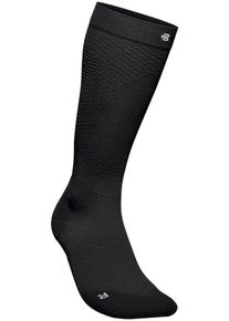 Sportsocken Bauerfeind "Run Ultralight Compression Socks", Herren, Gr. 44-46, schwarz (schwarz, m), Obermaterial: 57% Baumwolle, 41% Polyester, 2% Elasthan, Socken Sportsocken, mit Kompression