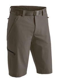 Bermudas Maier Sports "Nil Bermuda", Damen, Gr. 64, Normalgr&ouml;&szlig;en, braun (schlamm), 90% Polyamid, 10% Elasthan, Hosen Bermudas, kurze Herren Wanderhose, moderne Outdoor-Bermuda, Trekkinghose