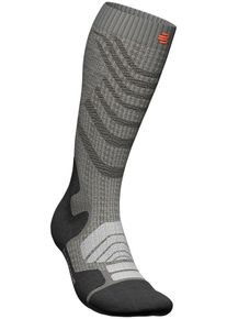 Sportsocken Bauerfeind "Outdoor Merino Compression Socks, Women", Damen, Gr. 35-38, grau (stone grau, m), Obermaterial: 54% Polyamid, 37% Wolle, 9% Elasthan, Socken Sportsocken, mit Kompression, f&uuml;r Damen