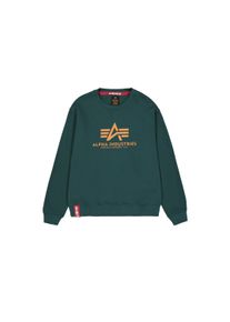 Sweater Alpha Industries "Basic Sweatshirt BL", Herren, Gr. S, gr&uuml;n (force gr&uuml;n), Obermaterial: 80% Baumwolle, 20% Polyester, regular fit, Sweatshirts Sweater
