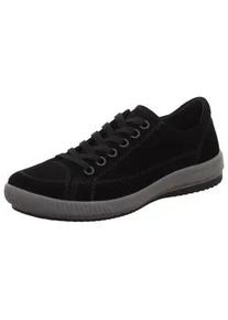 Sneaker Legero "TANARO 5.0", Damen, Gr. 41, schwarz (schwarz (schwarz)), Veloursleder, unifarben, Schuhe Sneaker, Freizeitschuh, Halbschuh, Schn&uuml;rschuh mit softem Schaftabschluss