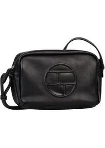 Mini Bag Tom Tailor "Rosabel Camera bag", Damen, Gr. B/H/T: 20,5cm x 13,5cm x 8cm, schwarz, Polyurethan (PU), bedruckt, clean, gemustert, gepflegt, unifarben, Taschen Handtasche, mit dezentem TH-Logo vorne
