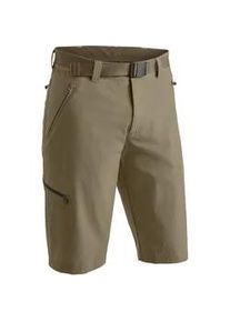 Bermudas Maier Sports "Nil Bermuda", Herren, Gr. 60, Normalgr&ouml;&szlig;en, beige (dunkelbeige), 90% Polyamid, 10% Elasthan, Hosen Bermudas, kurze Herren Wanderhose, moderne Outdoor-Bermuda, Trekkinghose