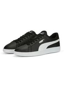 Sneaker Puma "SMASH 3.0 L", Damen, Gr. 41, schwarz-wei&szlig; (Puma schwarz, Puma wei&szlig;), Leder, unifarben, Schuhe Sneaker, mit sportlicher Optik, mit leicht profilierter Gummilaufsohle