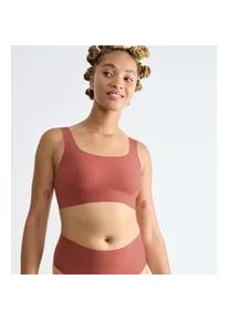 Bustier Sloggi "ZERO Feel 2.0 Top", Damen, Gr. M, N-Gr, orange (candid orange), Single Jersey, Obermaterial: 76% Polyamid, 24% Elasthan, BHs Bustier, nahtlos und unsichtbar