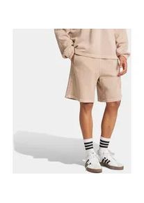 Shorts Adidas SPORTSWEAR "ALL SZN FRENCH TERRY WASHED 8-INCH", Herren, Gr. M, N-Gr, beige (warm sandstone), Obermaterial: 100% Baumwolle, Hosen Shorts, lockere Passform, 20 cm Innenbeinl&auml;nge, mit Kordelverschluss
