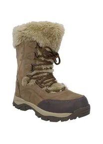 Winterstiefel HI-TEC "Moritz WP 200", Damen, Gr. 39, braun (lt braun), Leder, mehrfarbig, Schuhe Winterstiefel, Snowboots, Winterboots, Winterschuhe, mit 200g Thinsulate Isolierung