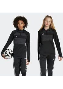 Kapuzensweatshirt Adidas PERFORMANCE "TIRO 25 ESSENTIALS WINTERIZED TRAININGSOBERTEIL F&Uuml;R KINDER", M&auml;dchen, Gr. 152, wei&szlig; (schwarz, wei&szlig;), Obermaterial: 100% Polyester, angesetztes B&uuml;ndchen, Sweatshirts