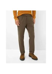 Bundfaltenhose Eurex By Brax "Style LUIS", Herren, Gr. 54, Normalgr&ouml;&szlig;en, olivgr&uuml;n, Web, 97% Baumwolle, 3% Elasthan, Hosen