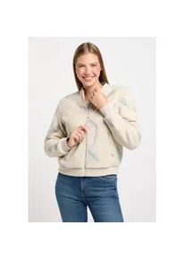 Fleecejacke Ragwear "CAIRRO PRINT", Damen, Gr. L, bone, Fleece, Obermaterial: 100% Polyester, gemustert, Basic h&uuml;ftlang, Rundhals, Jacken Fleecejacke