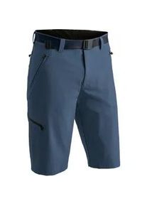 Bermudas Maier Sports "Nil Bermuda", Herren, Gr. 48, Normalgr&ouml;&szlig;en, blau (jeansblau), 90% Polyamid, 10% Elasthan, Hosen Bermudas, kurze Herren Wanderhose, moderne Outdoor-Bermuda, Trekkinghose