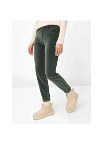 5-Pocket-Hose Brax "Style SHAKIRA", Damen, Gr. 42, Normalgr&ouml;&szlig;en, dunkelgr&uuml;n, Web, 74% Baumwolle, 25% Viskose, 1% Elasthan, Hosen 5-Pocket-Hose